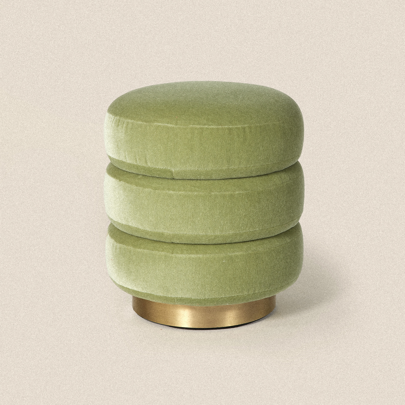 Pouf Babylone Amande