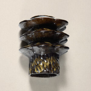 Applique Nymphea Marron