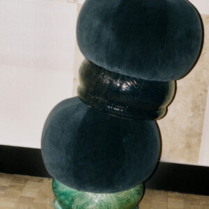 Pouf Funghi Bleu Foncé