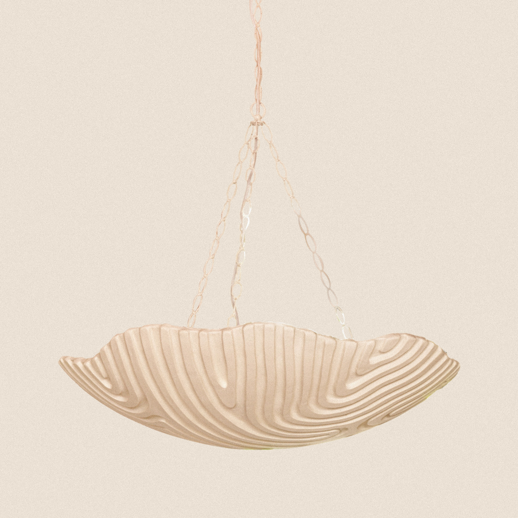 Lustre Coquillage Blanc